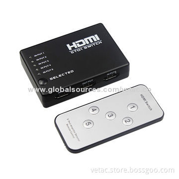 HDMI Switch with Key-press-switching Function, Supports Highest Video Resolution of 1,080P